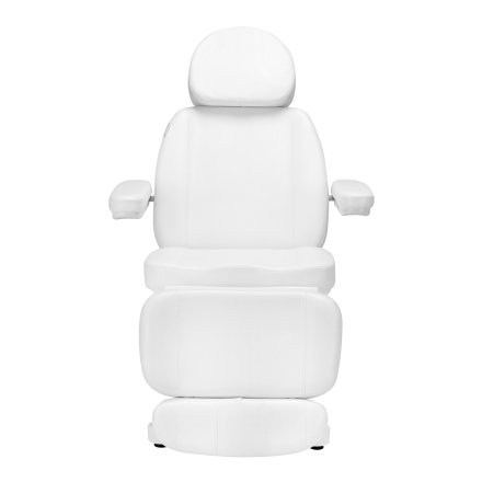 Elektryczny fotel kosmetyczny SILLON CLASSIC 4 silniki z kołyską biały - 9