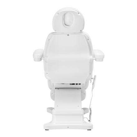 Elektryczny fotel kosmetyczny SILLON CLASSIC 4 silniki z kołyską biały - 10