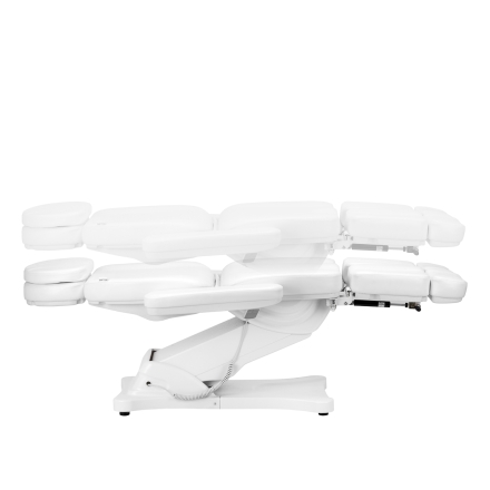 Elektryczny fotel kosmetyczny SILLON CLASSIC 3 silniki z kołyską pedi biały - 8