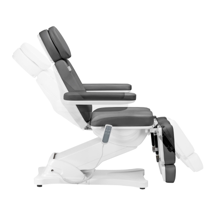 Elektryczny fotel kosmetyczny SILLON CLASSIC 3 silniki z kołyską pedi szary - 5