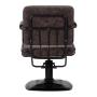 Gabbiano fotel fryzjerski Katania Loft Old Leather ciemny brąz - 5