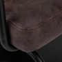 Gabbiano fotel fryzjerski Katania Loft Old Leather ciemny brąz - 7