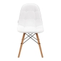 4Rico Krzesło skandynawskie QS-185 eco skóra białe - 4