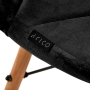 4Rico Krzesło skandynawskie QS-186 aksamit czarne - 8