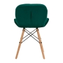4Rico Krzesło skandynawskie QS-186 aksamit zielone - 5