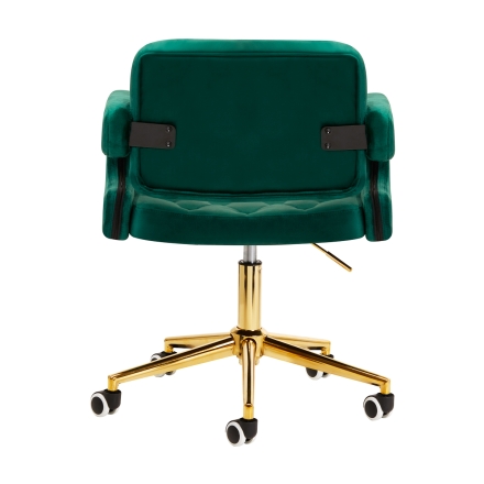 4Rico Krzesło QS-OF213G aksamit zielone - 3
