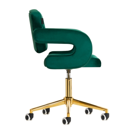 4Rico Krzesło QS-OF213G aksamit zielone - 4