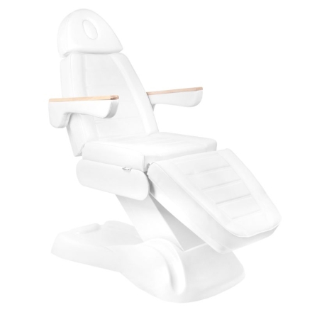 Elektryczny fotel kosmetyczny Lux 273b 3 silniki biały