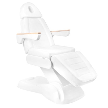 Elektryczny fotel kosmetyczny Lux 273b 3 silniki biały - 2