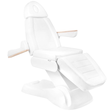 Elektryczny fotel kosmetyczny Lux 273b 3 silniki biały - 3