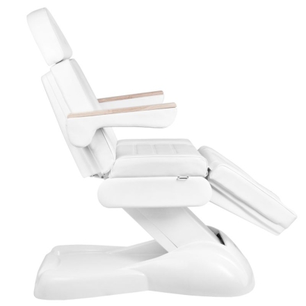 Elektryczny fotel kosmetyczny Lux 273b 3 silniki biały - 7