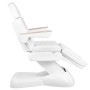 Elektryczny fotel kosmetyczny Lux 273b 3 silniki biały - 8