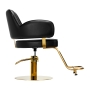 Gabbiano fotel fryzjerski Linz złoto czarny dysk - 5