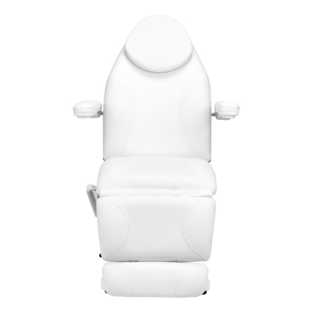 Fotel kosmetyczny elektryczny Sillon Basic 3 siln. obrotowy biały - 7