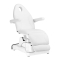 Fotel kosmetyczny elektryczny Sillon Basic 3 siln. obrotowy biały - 1