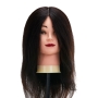 Główka treningowa fryzjerska Gabbiano WZ1 naturalne włosy, kolor 1H, długość 16" - 2