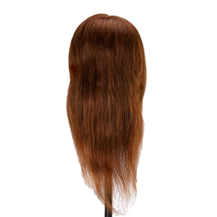 Główka treningowa fryzjerska Gabbiano WZ1 naturalne włosy, kolor 4H, długość 16" - 4