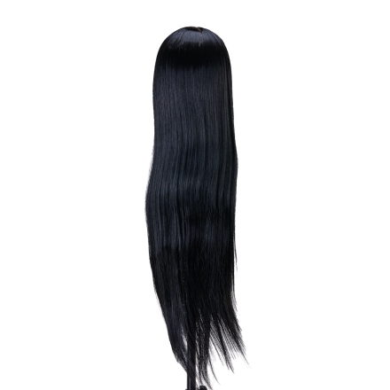 Główka treningowa fryzjerska Gabbiano WZ2 syntetyczne włosy, kolor 1H, długość 24" - 3