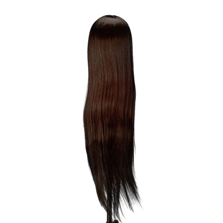 Główka treningowa fryzjerska Gabbiano WZ2 syntetyczne włosy, kolor 4H, długość 24" - 4