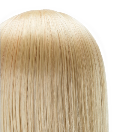 Główka treningowa fryzjerska Gabbiano WZ2 syntetyczne włosy, kolor 613H, długość 24" - 5
