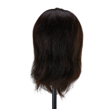 Główka treningowa z brodą fryzjerska Gabbiano WZ4 naturalne włosy, kolor 1H, długość 8"+6" - 3