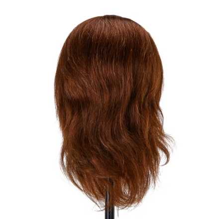 Główka treningowa z brodą fryzjerska Gabbiano WZ4 naturalne włosy, kolor 4H, długość 8"+6" - 3