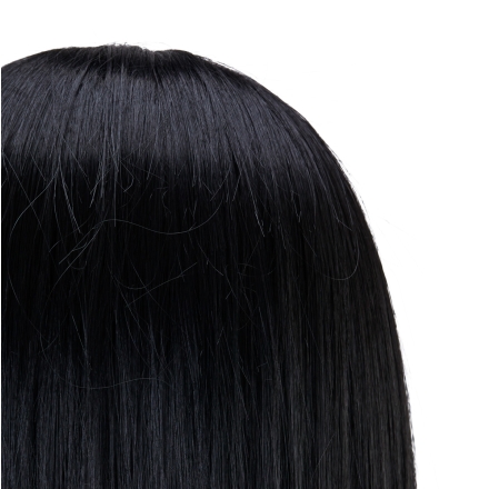 Główka treningowa z brodą fryzjerska Gabbiano WZ4 syntetyczne włosy, kolor 1H, długość 8"+6" - 5