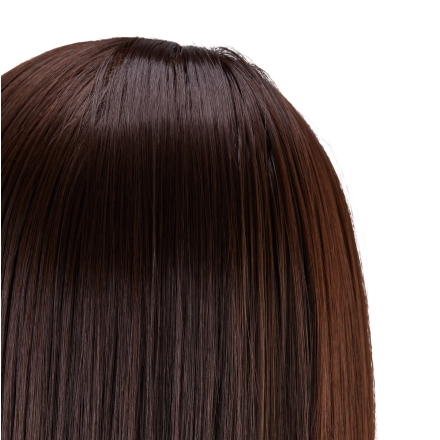 Główka treningowa z brodą fryzjerska Gabbiano WZ4 syntetyczne włosy, kolor 4H, długość 8"+6" - 5