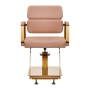 Gabbiano fotel fryzjerski Porto złoto beżowy - 4