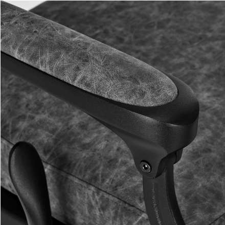 Gabbiano fotel barberski President Old Leather Szary - 6
