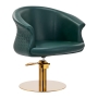Gabbiano fotel fryzjerski Wersal złoto butelkowa zieleń - 2