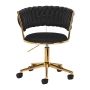 4Rico krzesło obrotowe QS-GW01G aksamit czarne - 3
