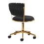 4Rico krzesło obrotowe QS-GW01G aksamit czarne - 4