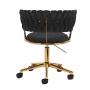 4Rico krzesło obrotowe QS-GW01G aksamit czarne - 5