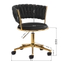 4Rico krzesło obrotowe QS-GW01G aksamit czarne - 10