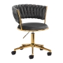 4Rico krzesło obrotowe QS-GW01G aksamit szare - 2