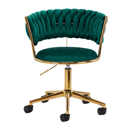 4Rico krzesło obrotowe QS-GW01G aksamit zielone - 2