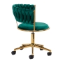 4Rico krzesło obrotowe QS-GW01G aksamit zielone - 4