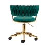 4Rico krzesło obrotowe QS-GW01G aksamit zielone - 5