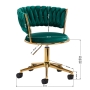 4Rico krzesło obrotowe QS-GW01G aksamit zielone - 10