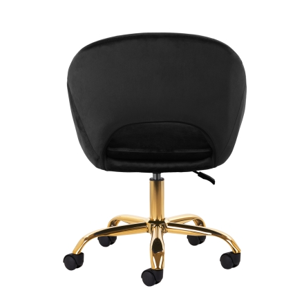 4Rico krzesło obrotowe QS-MF18G aksamit czarne - 4