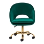 4Rico krzesło obrotowe QS-MF18G aksamit zielone - 3