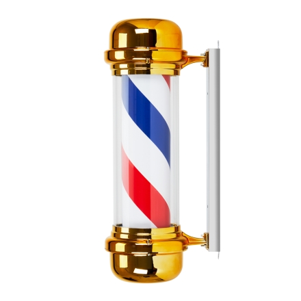 Plafon podświetlany pole barber shop BB-02 złoty duży - 2
