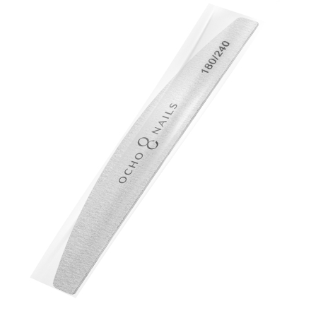 Ocho Nails pilnik półksiężyc slim 180/240 1 szt. safe pack