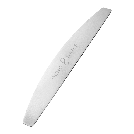 Ocho Nails pilnik półksiężyc metalowy rdzeń + polerki 240 10 szt. - 2