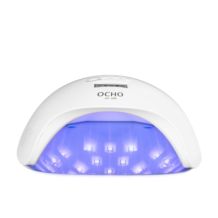 Lampa UV LED OCHO NAILS X13 65W biała z lustrzanym dnem - 3