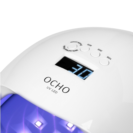 Lampa UV LED OCHO NAILS X13 65W biała z lustrzanym dnem - 5