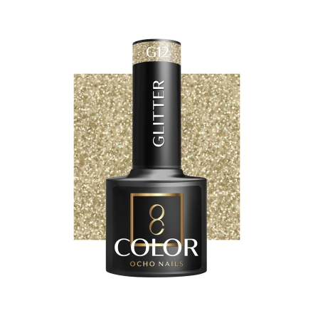 OCHO NAILS Lakier hybrydowy glitter G12 -5 g