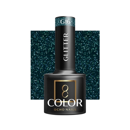 OCHO NAILS Lakier hybrydowy glitter G16 -5 g