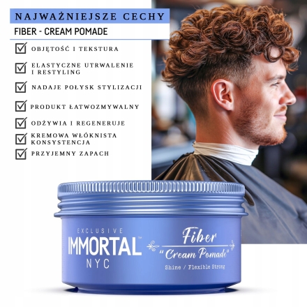 Immortal NYC Fiber Cream NEW kremowa pomada włóknista spider 150ml - 2
